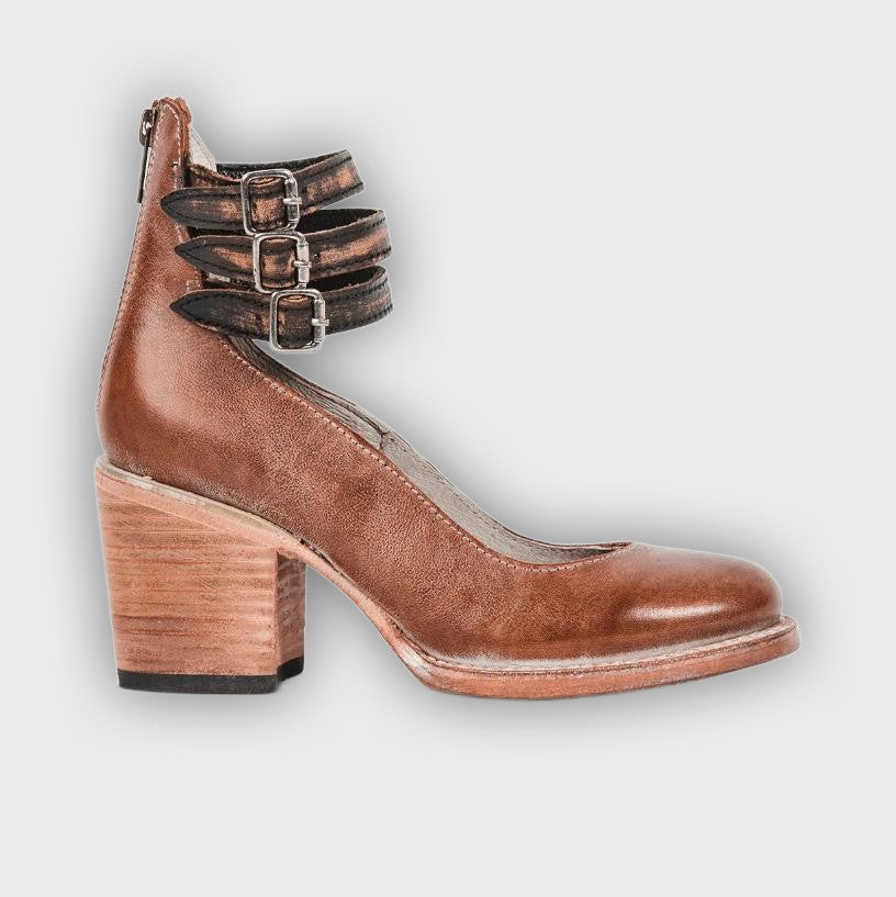 Ever - Women’s Round Toe Chunky Heels | Stylish Comfort for Every Occasion