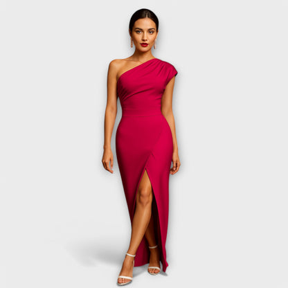 Chic Asymmetrical Evening Gown