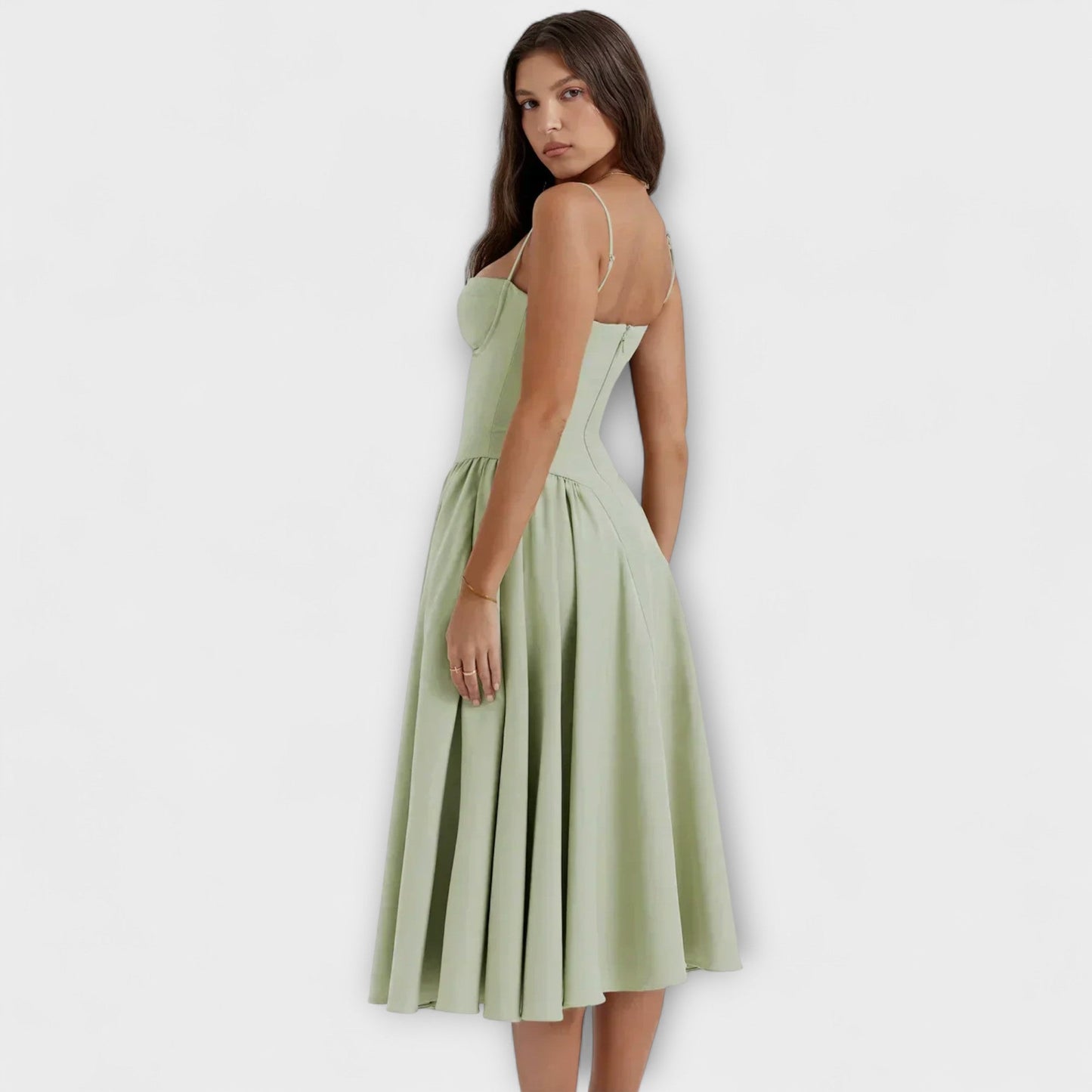 Rosalie - Elegant Sleeveless Corset Dress