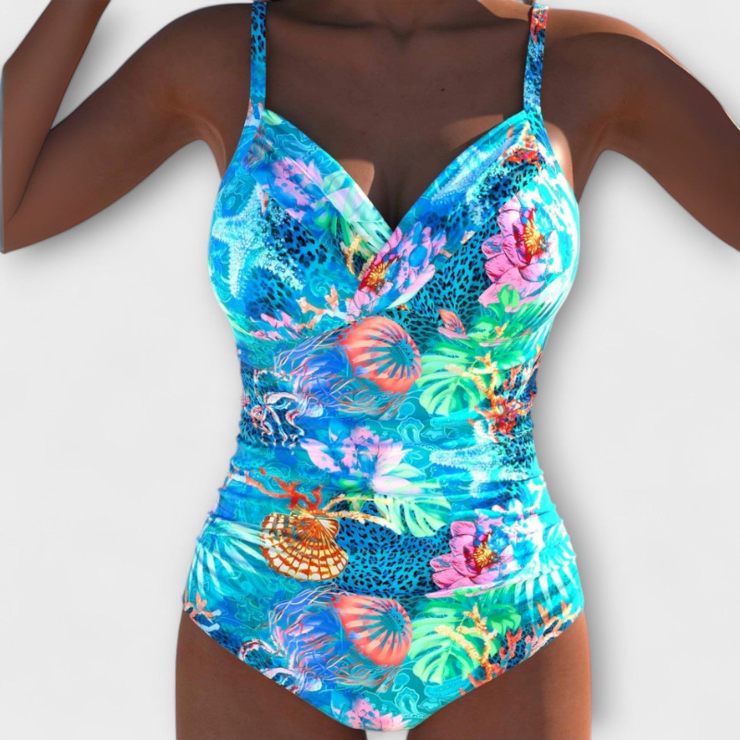 Maisie – Nautical Cut-Out Swimsuit