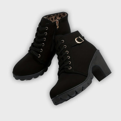 Yael - Luxe Lace-Up Pumps Boots