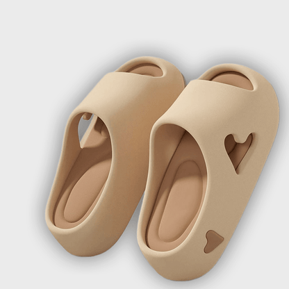 Sofia - Lightweight Heart Design Flip Flops