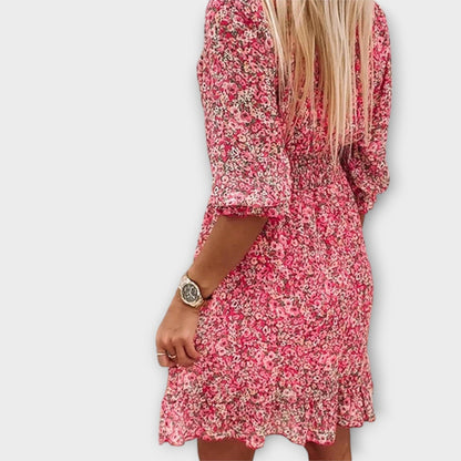 Women's Floral Puff Sleeve Dress