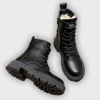 Kylie - Sleek Leather Boots for Winter