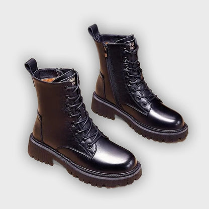 Kylie - Sleek Leather Boots for Winter