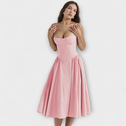 Rosalie - Elegant Sleeveless Corset Dress